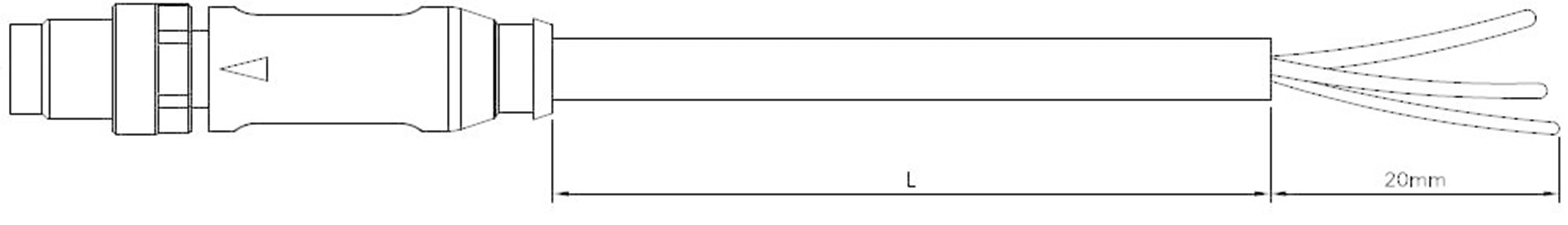 TE Connectivity 2273022-1 Sensor/actuator connector (pre-fab) M12 Plug, straight 1.50 m No. of pins (RJ): 3 1 pc(s)
