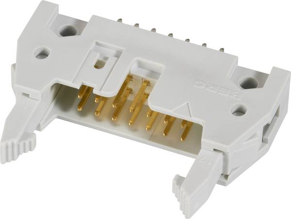 FCI 71918-110LF Pin connector + ejector (long), + strain relief clip Contact spacing: 2.54 mm Total number of pins: 10 No. of rows: 2 1 pc(s)