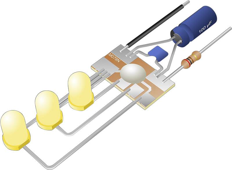 Kemo M079N Chaser light assembly kit Version: Assembly kit 3 V DC, 6 V DC