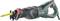 A green electric reciprocating saw by Metabo with a black handle and red accent, suitable for DIY projects.