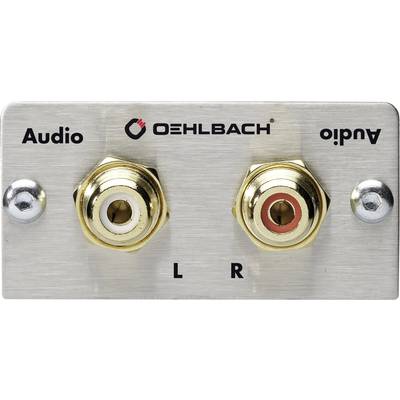Oehlbach PRO IN RCA stereo (R/L) Multimedia inset + gender changer 