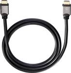 Oehlbach High Speed HDMI cable with Ethernet White Magic 1.2 m black