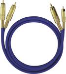 Oehlbach NF1 Master 2 cinch cables to 2 cinch cables, blue, 5 m.
