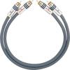 Oehlbach 2090 RCA Audio/phono Cable [2x RCA plug (phono) - 2x RCA plug (phono)] 2.00 m Anthracite gold plated connectors