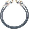Oehlbach 2093 RCA Audio/phono Cable [2x RCA plug (phono) - 2x RCA plug (phono)] 2.75 m Anthracite gold plated connectors