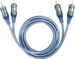 Oehlbach AF audio phono cable ICE BLUE, 0.50 m