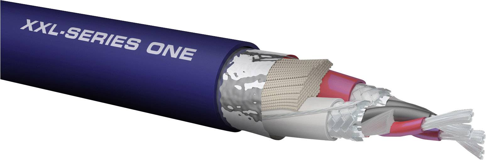 Oehlbach 13111 RCA Audio/phono Cable [2x RCA plug (phono) - 2x RCA plug (phono)] 0.75 m Blue gold plated connectors-1