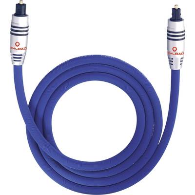 Oehlbach Toslink Digital Audio Cable [1x Toslink plug (ODT) - 1x Toslink plug (ODT)] 1.00 m Blue 