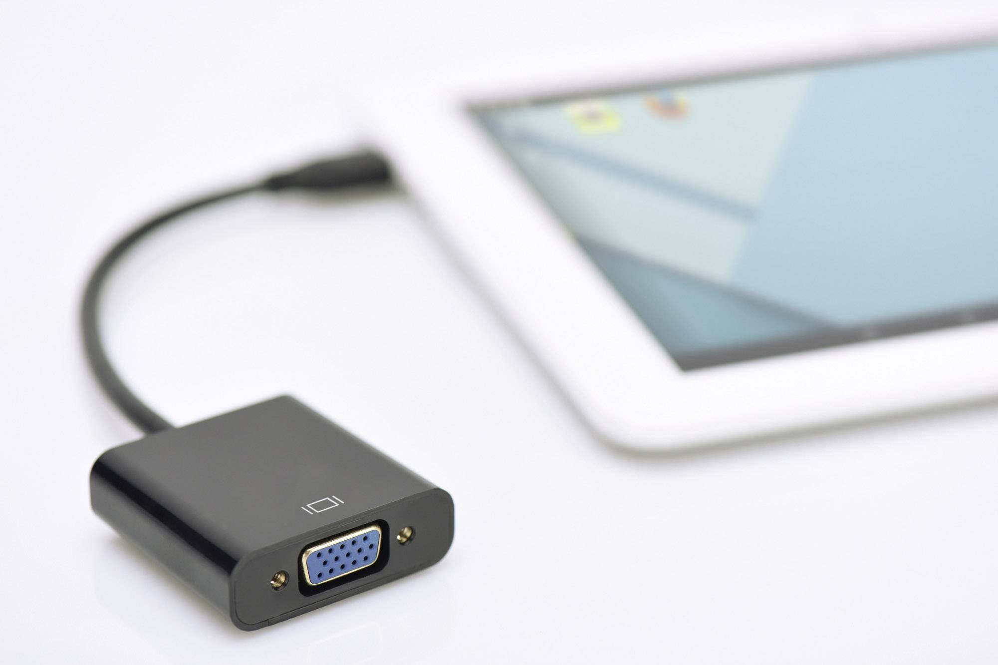 Digitus DA-70460 HDMI / VGA Adapter [1x HDMI socket D Micro - 1x VGA socket, Jack socket 3.5 mm] Black 10.00 cm-1