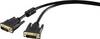 Renkforce DVI Cable DVI-D 24+1-pin plug, DVI-D 24+1-pin plug 3.00 m Black RF-3300290 incl. ferrite core, gold plated connectors DVI cable