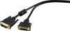 Renkforce DVI Cable extension DVI-D 24+1-pin plug, DVI-D 24+1-pin socket 1.80 m Black RF-4212198 incl. ferrite core, gold plated connectors DVI cable