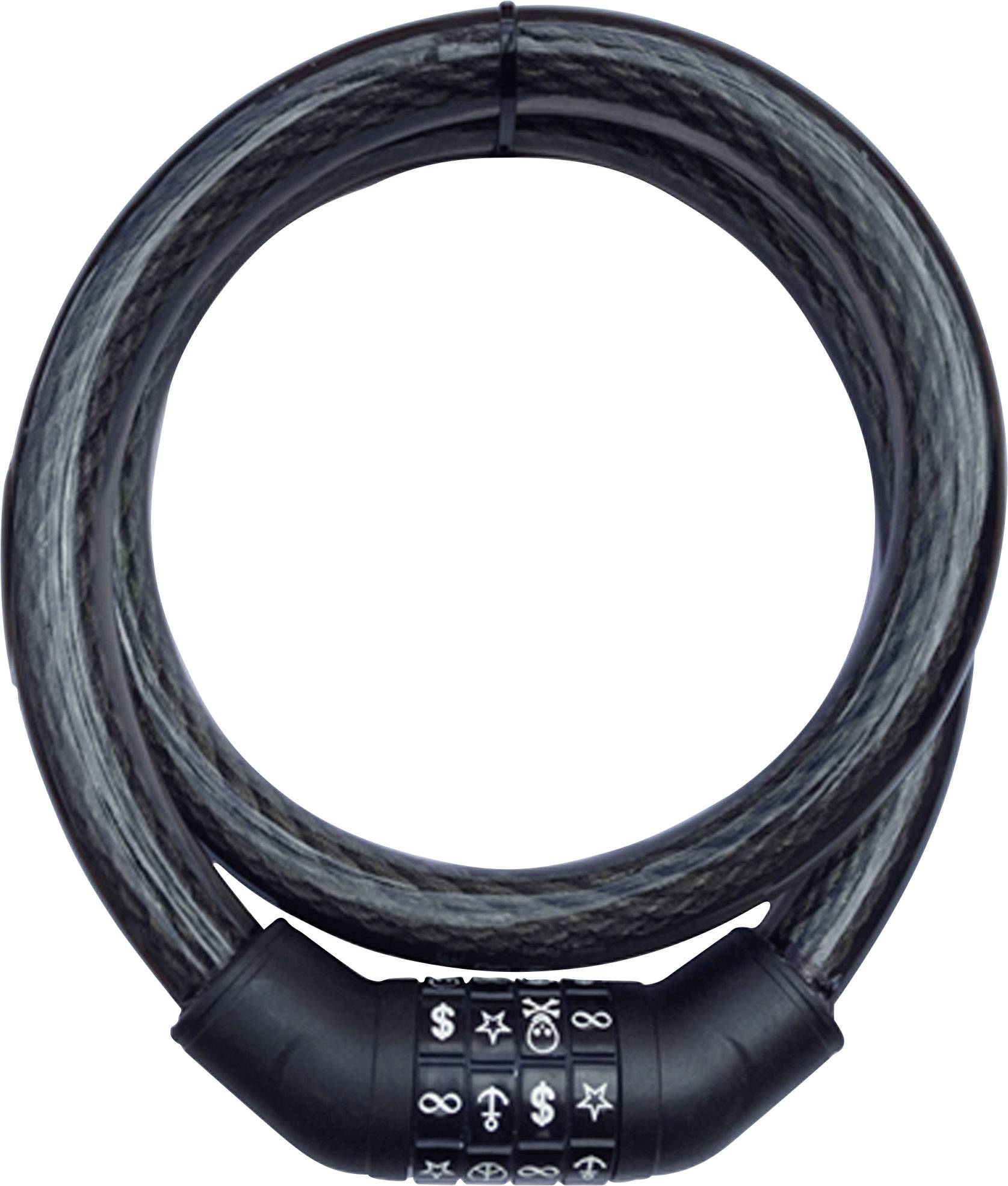 Security Plus SPS 100 Steel cable lock Black Symbol combination lock