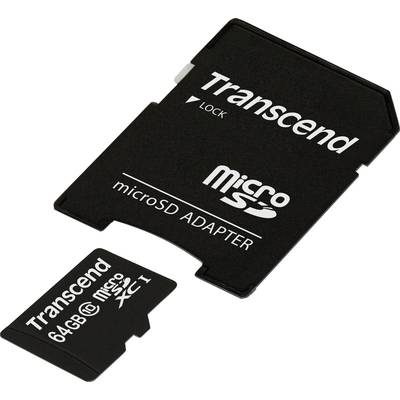 Transcend Premium microSDXC card Industrial 64 GB Class 10, UHS-I incl. SD adapter
