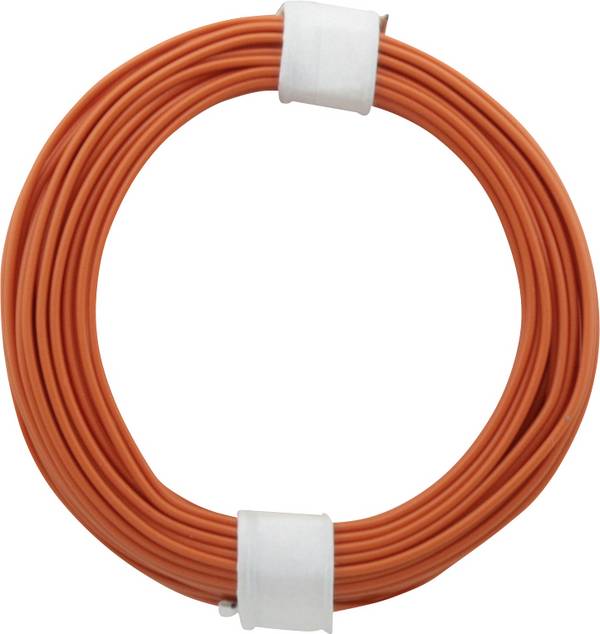 Donau Elektronik 105-7 Jumper wire 1 x 0.20 mm² Orange 10 m
