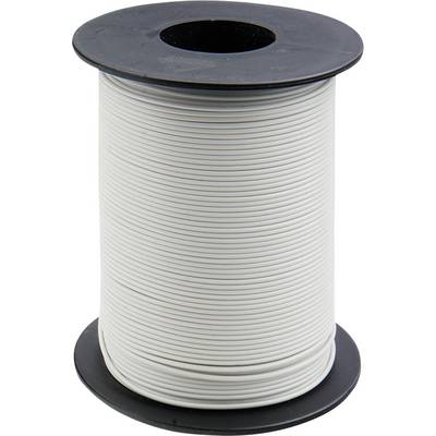 White cable reel on a black spool.