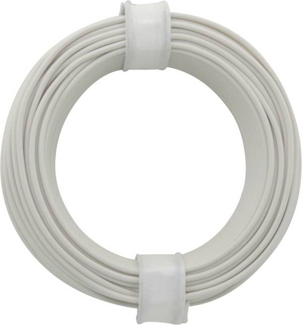 Donau Elektronik 105-5 Jumper wire 1 x 0.20 mm² White 10 m