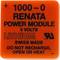'Renata Power Module', Lithium Battery, 3 Volts, manufactured in Switzerland. Warning: 'Do not recharge, open or heat.'