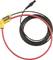 A red measuring cable with a yellow sensor and black connection plug, suitable for electrical current measurement.