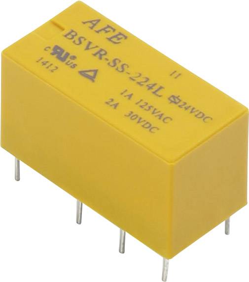 AFE BSVR-SS-205L PCB relay 5 V DC 2 A 2 change-overs 1 pc(s)