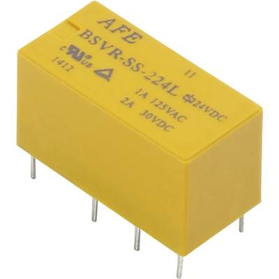 AFE BSVR-SS-224L PCB relay 24 V DC 2 A 2 change-overs 1 pc(s) 