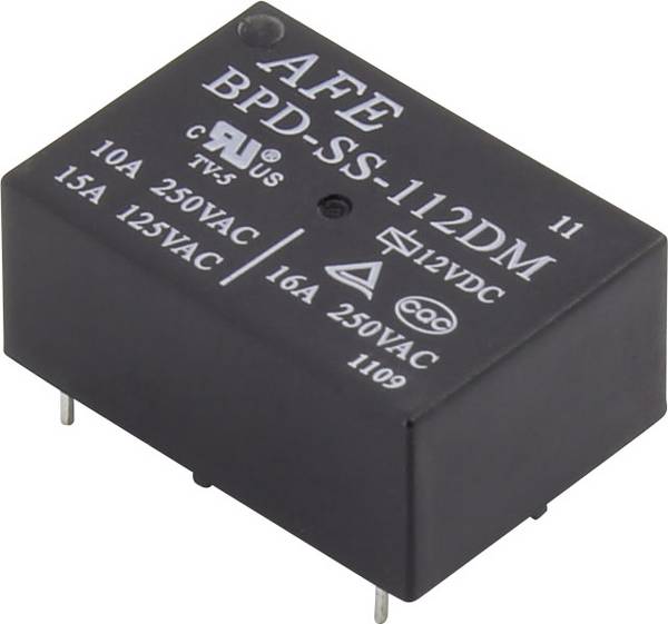 AFE BPD-SS-124DM PCB relay 24 V DC 16 A 1 maker 1 pc(s)
