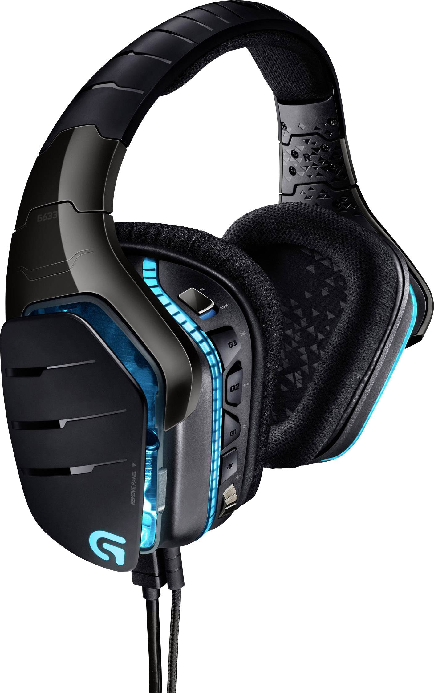 Logitech Gaming G633 Artemis Spectrum Gaming headset USB, 3.5 mm jack Corded Over-the-ear Black