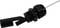 A black float switch for monitoring liquid levels, with a cable connection on the right side.