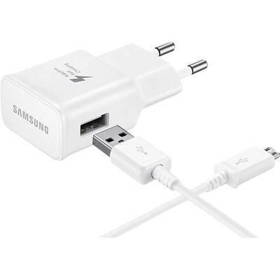 Samsung EP-TA20EWEUGWW Mobile phone charger type + quick-charge mode Micro USB  White