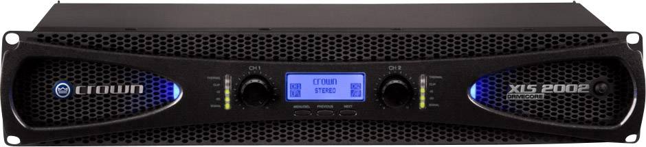 Crown XLS 2002 PA amplifier RMS power per channel (at 4 Ohm): 650 W