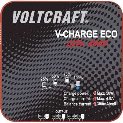 VOLTCRAFT V-Charge Eco LiPo 4000 Scale model battery charger 230 V, 115 V 4 A LiPolymer 