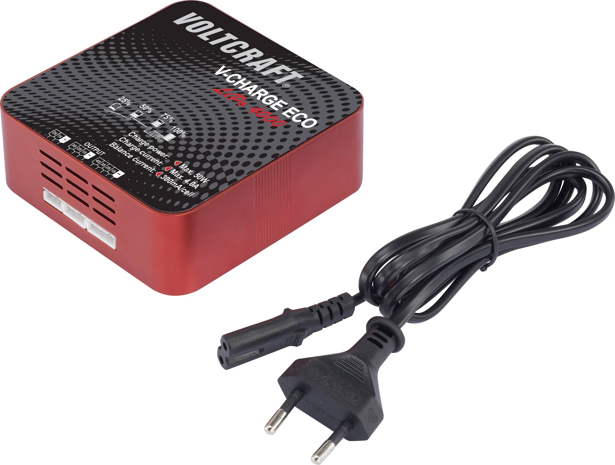 VOLTCRAFT V-Charge Eco LiPo 4000 Scale model battery charger 230 V, 115 V 4 A LiPolymer-1