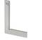 A metal angle square with an L-shape, primarily used for checking right angles.