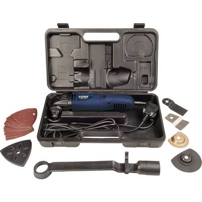 Ferm OTM1005 OTM1005 Multifunction tool incl. accessories, incl. case 17-piece 280 W-0