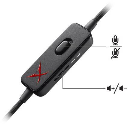 Sound BlasterX H3 Over-ear headset Corded (1075100) Stereo Black, Red Microphone noise cancelling, Noise cancelling Gami-4