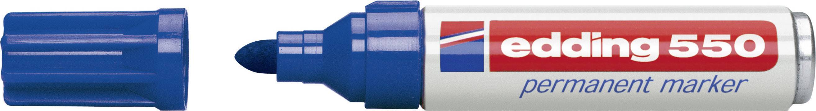 Edding 550 4-550003 Permanent marker Blue waterproof: Yes