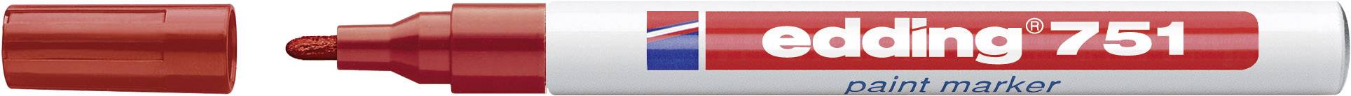 Edding 751 paint marker 4-751002 Paint marker Red 1 mm, 2 mm