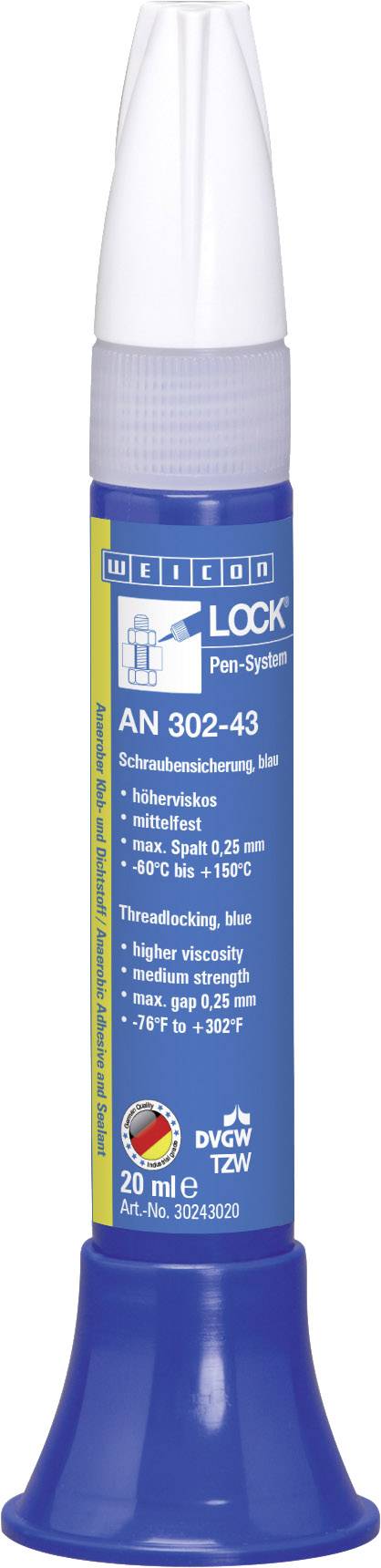 WEICON LOCK® AN 302-43 10016419 Screw locking varnish Strength: medium 20 ml-0