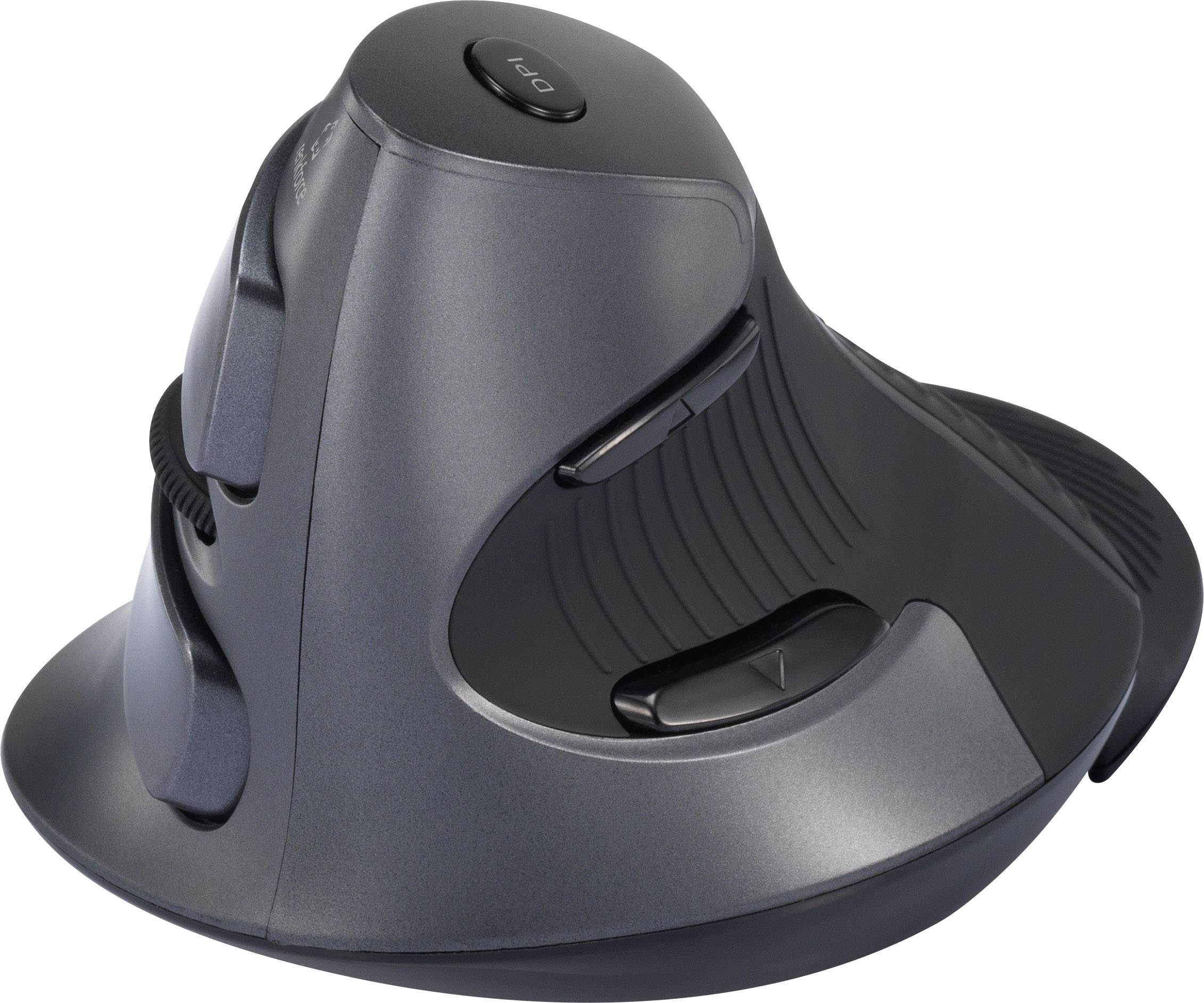 Renkforce M618GL Wireless mouse Laser Ergonomic Black