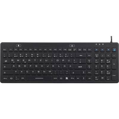 iM-IKB106-BK Keyboard Renkforce Black Splashproof, Dustproof 