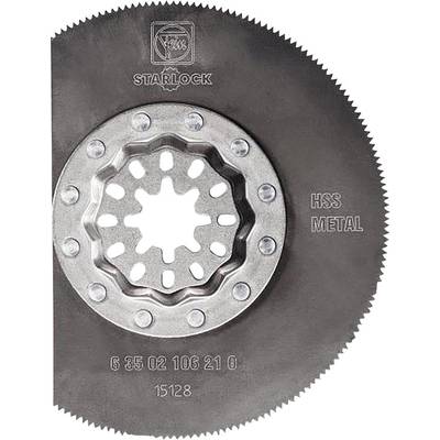 Metal circular saw blade, brand 'Starlock', suitable for metalworking, with serrated edge and distinctive mounting holes.