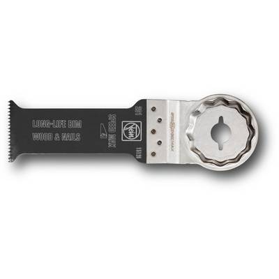 Multifunctional tool saw blade, suitable for wood and nails, with inscription 'LONG-LIFE BIM, WOOD & NAILS'.