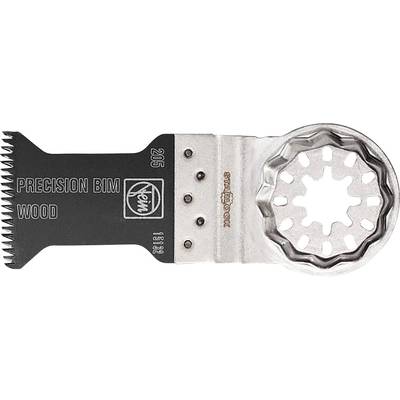 FEIN precision BIM wood multi-tool blade, compatible with the Starlock system and suitable for woodworking.