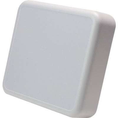 A square, white plastic enclosure with rounded corners.