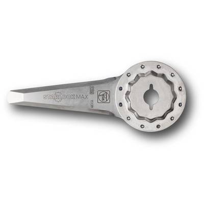 Starlock Max Saw Blade, metal disc with serrated edge and central opening, suitable for multitools for cutting and grinding.