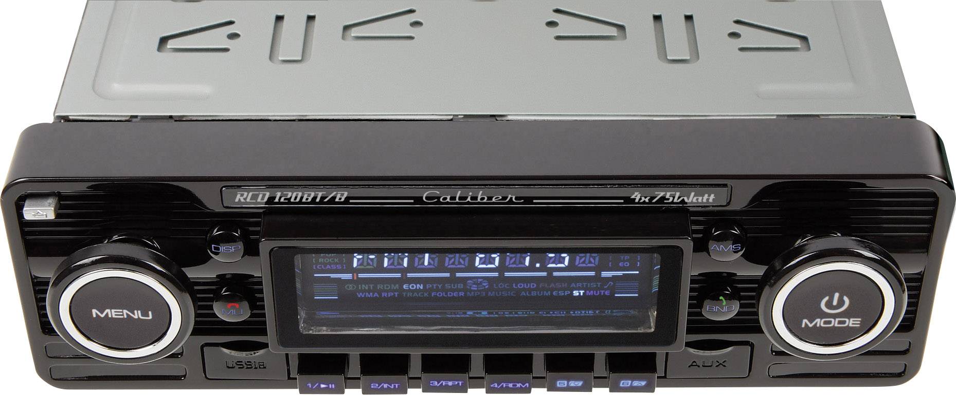 Relatieve grootte Split rustig aan Caliber RCD-120BT/B Car stereo Retro design, Bluetooth handsfree set |  Conrad.com
