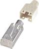 Renkforce H9540.1-10 RJ45 connector, shielded CAT5e H9540.1-10 Plug, straight Pins: 8P8C Beige 10 pc(s)