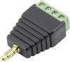 TRU COMPONENTS 93013c1125 Jack plug Plug, straight Pin diameter: 4 mm Black 1 pc(s)