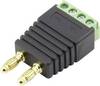 TRU COMPONENTS 93013c1129 Jack plug Plug, straight Pin diameter: 4 mm Black 1 pc(s)