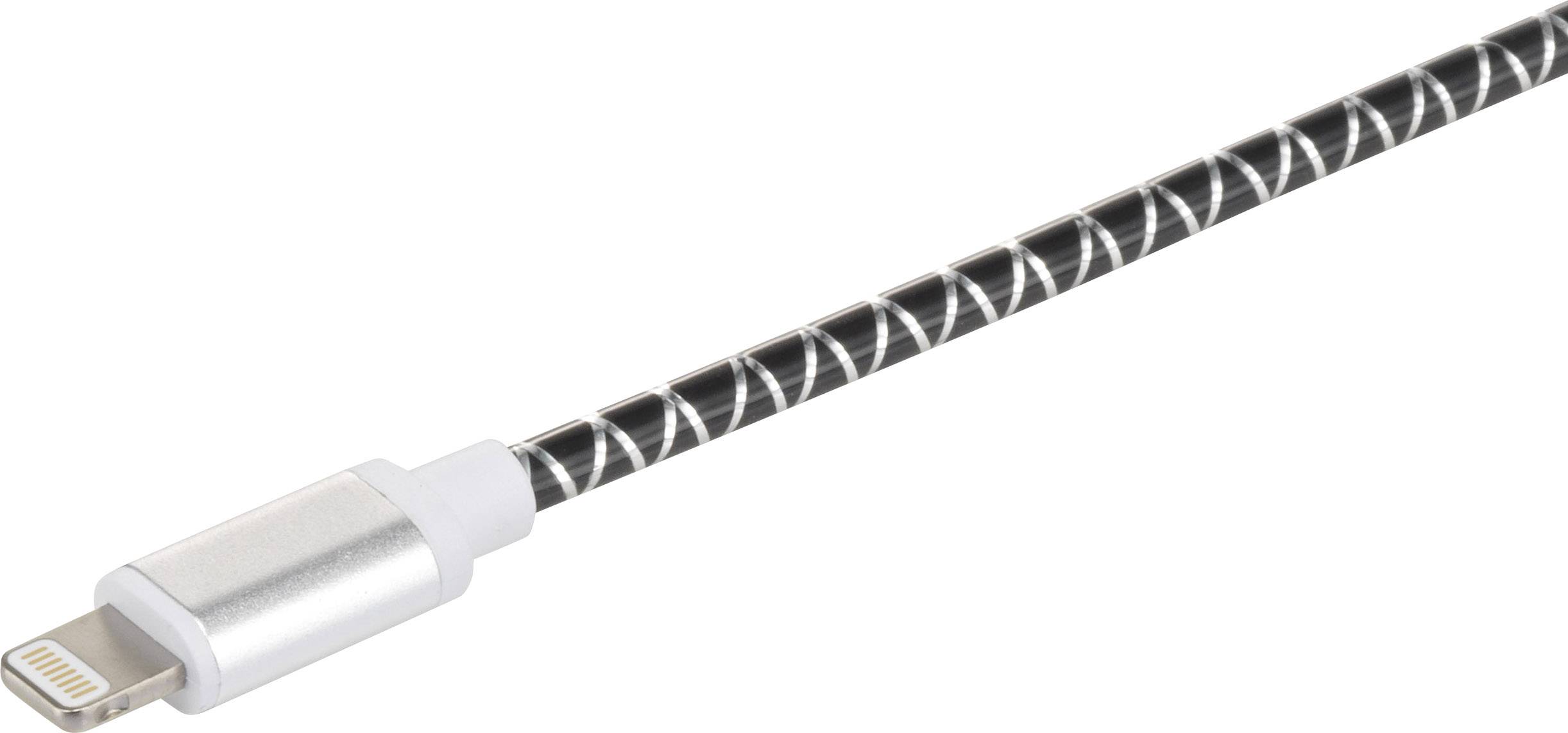 Renkforce USB cable 1.00 m Dark grey RF-4227351-2