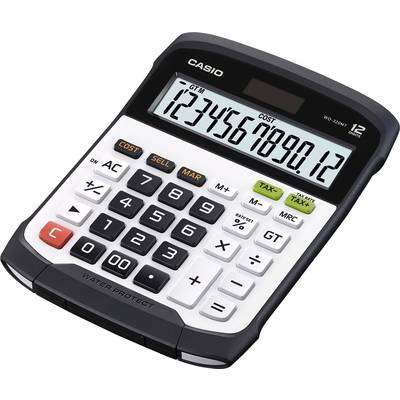 Casio WD-320MT Desk calculator Silver-black Display (digits): 12 solar-powered, battery-powered (W x H x D) 145 x 36 x 1-0